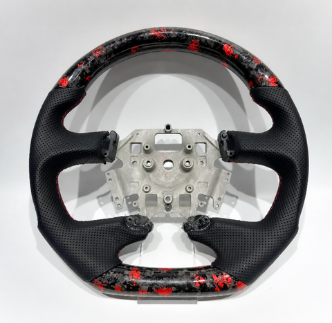 Ford Ba Bf Steering Wheel - Forged Carbon with gold flakes and details